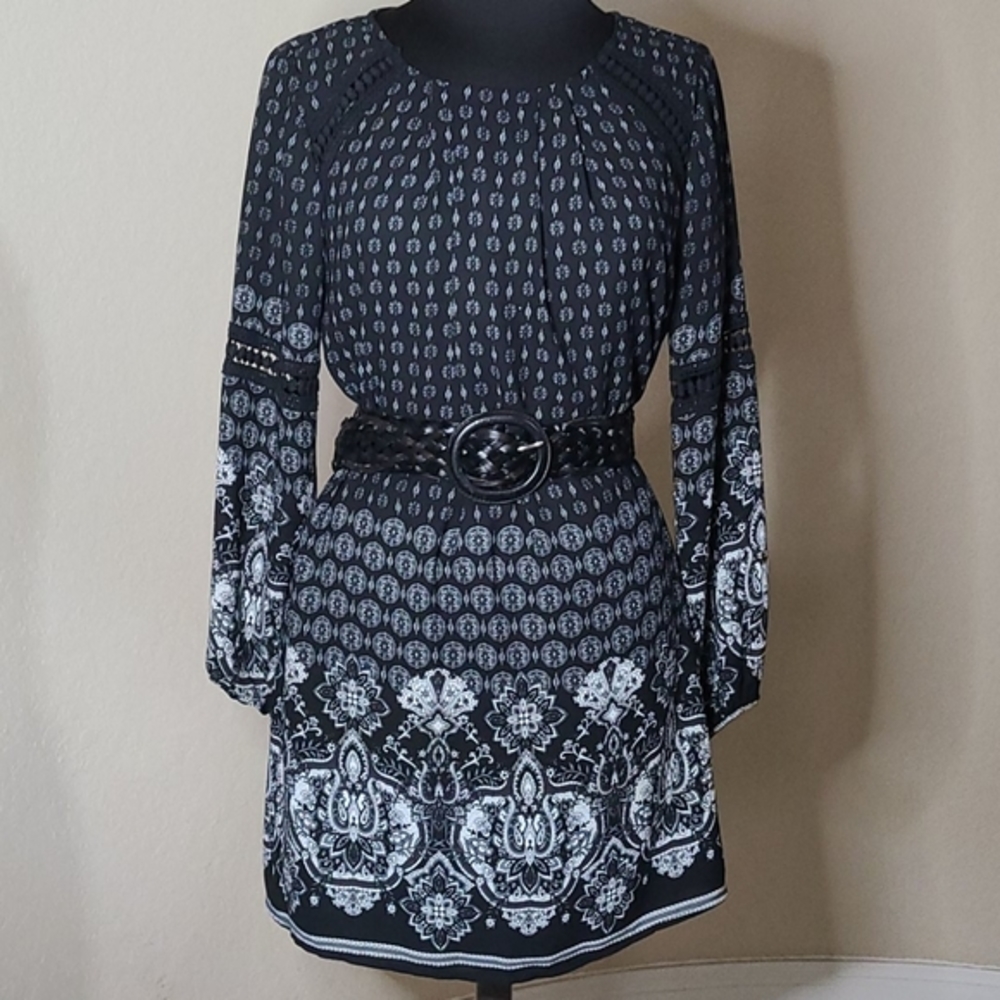 Fifth & Park Long Sleeve Tent Dress